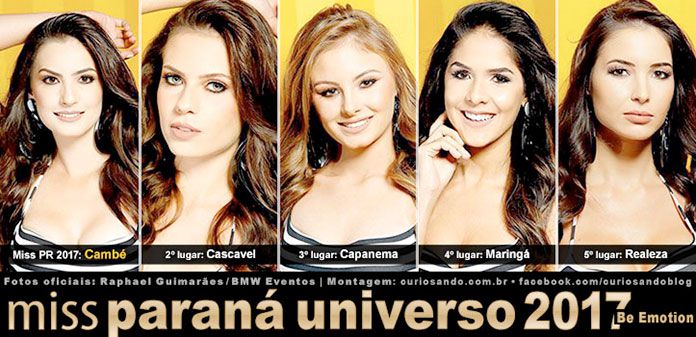 Resultado do Miss Paraná Be Emotion 2017