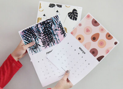 Artistas criam Calendário 2019 gratuito