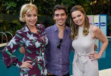 Luiza Possi e Milena Toscano prestigiam evento da Chicco Foto de Luiza Possi, Rodrigo Baili e Milena Toscano