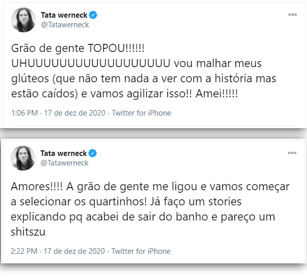 Tata Werneck e Grão de gente