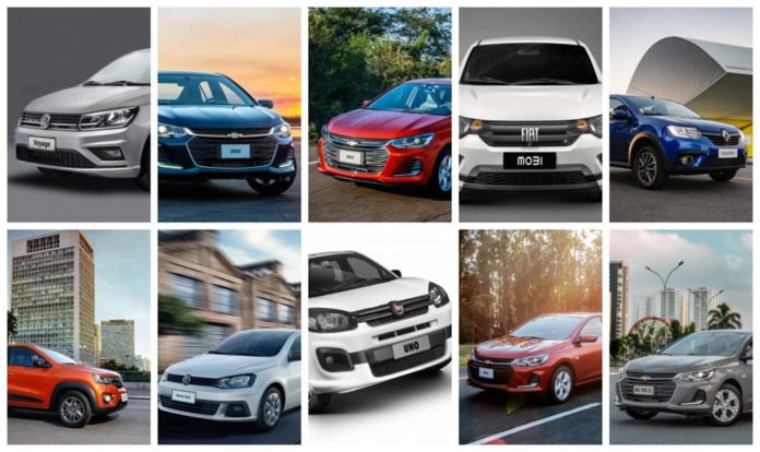 Ranking dos 10 carros mais baratos em 2022