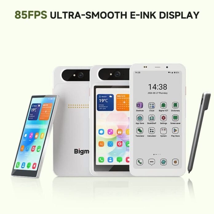 Primeiro smartphone E-Ink do mundo com 85 FPS, HiBreak Dual 3